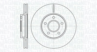 Magneti Marelli Bremsscheibe [Hersteller-Nr. 361302040130] für Ford von MAGNETI MARELLI