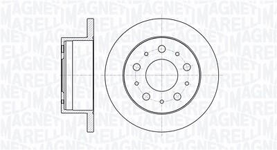 Magneti Marelli Bremsscheibe [Hersteller-Nr. 361302040135] für Citroën, Fiat, Peugeot von MAGNETI MARELLI