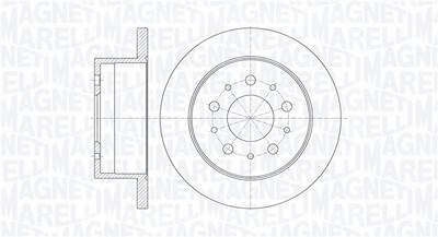 Magneti Marelli Bremsscheibe [Hersteller-Nr. 361302040137] für Citroën, Fiat, Peugeot von MAGNETI MARELLI