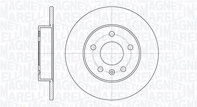 Magneti Marelli Bremsscheibe [Hersteller-Nr. 361302040141] für Chevrolet, Opel von MAGNETI MARELLI