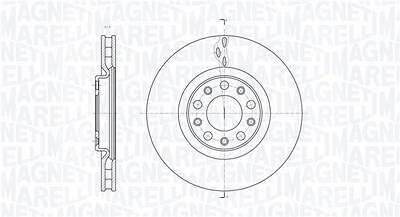 Magneti Marelli Bremsscheibe [Hersteller-Nr. 361302040144] für Alfa Romeo von MAGNETI MARELLI