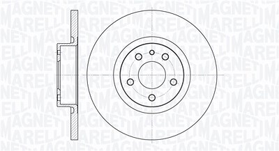 Magneti Marelli Bremsscheibe [Hersteller-Nr. 361302040145] für Alfa Romeo von MAGNETI MARELLI