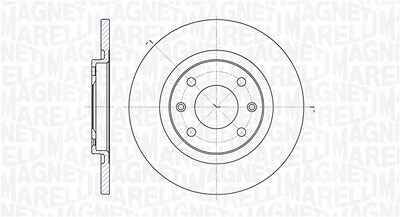 Magneti Marelli Bremsscheibe [Hersteller-Nr. 361302040149] für Citroën, Peugeot von MAGNETI MARELLI