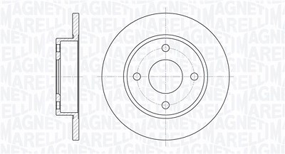 Magneti Marelli Bremsscheibe [Hersteller-Nr. 361302040153] für Ford, Mazda von MAGNETI MARELLI