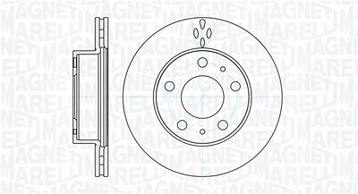 Magneti Marelli Bremsscheibe [Hersteller-Nr. 361302040166] für Citroën, Fiat, Peugeot von MAGNETI MARELLI