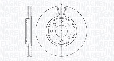 Magneti Marelli Bremsscheibe [Hersteller-Nr. 361302040172] für Citroën, Ds, Opel, Peugeot, Toyota, Vauxhall von MAGNETI MARELLI