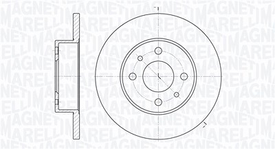 Magneti Marelli Bremsscheibe [Hersteller-Nr. 361302040175] für Autobianchi, Fiat, Innocenti, Lancia von MAGNETI MARELLI