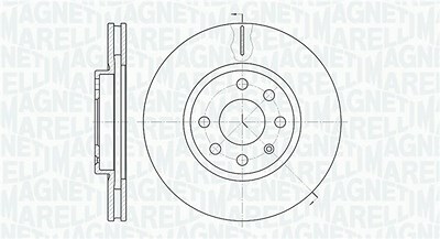 Magneti Marelli Bremsscheibe [Hersteller-Nr. 361302040190] für Opel, Vauxhall von MAGNETI MARELLI