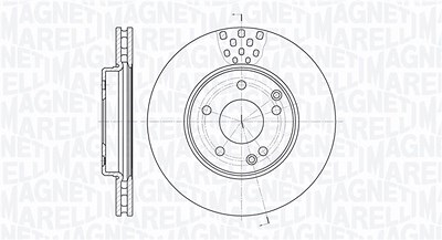 Magneti Marelli Bremsscheibe [Hersteller-Nr. 361302040194] für Mercedes-Benz von MAGNETI MARELLI