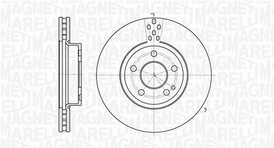 Magneti Marelli Bremsscheibe [Hersteller-Nr. 361302040196] für Mercedes-Benz von MAGNETI MARELLI