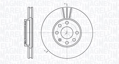 Magneti Marelli Bremsscheibe [Hersteller-Nr. 361302040212] für Opel von MAGNETI MARELLI