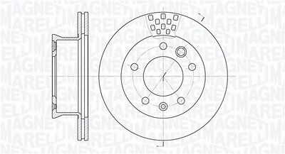 Magneti Marelli Bremsscheibe [Hersteller-Nr. 361302040216] für VW von MAGNETI MARELLI