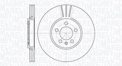 Magneti Marelli Bremsscheibe [Hersteller-Nr. 361302040222] für Audi, Seat, Skoda, VW von MAGNETI MARELLI