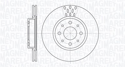 Magneti Marelli Bremsscheibe [Hersteller-Nr. 361302040234] für Fiat von MAGNETI MARELLI