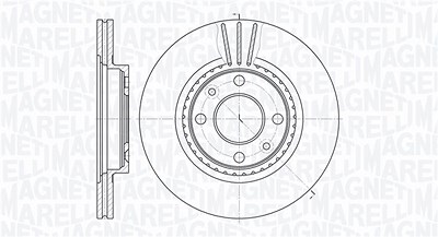 Magneti Marelli Bremsscheibe [Hersteller-Nr. 361302040240] für Dacia, Lada, Nissan, Renault von MAGNETI MARELLI