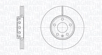 Magneti Marelli Bremsscheibe [Hersteller-Nr. 361302040242] für Audi, Seat, Skoda von MAGNETI MARELLI