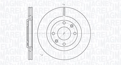 Magneti Marelli Bremsscheibe [Hersteller-Nr. 361302040254] für Citroën, Peugeot von MAGNETI MARELLI