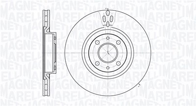 Magneti Marelli Bremsscheibe [Hersteller-Nr. 361302040260] für Abarth, Citroën, Fiat, Lancia, Peugeot von MAGNETI MARELLI