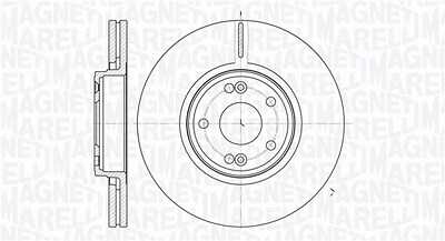 Magneti Marelli Bremsscheibe [Hersteller-Nr. 361302040308] für Renault von MAGNETI MARELLI