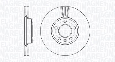 Magneti Marelli Bremsscheibe [Hersteller-Nr. 361302040316] für VW von MAGNETI MARELLI