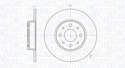 Magneti Marelli Bremsscheibe [Hersteller-Nr. 361302040357] für Alfa Romeo von MAGNETI MARELLI