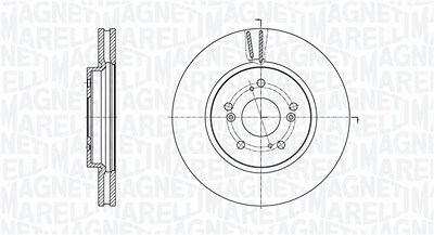 Magneti Marelli Bremsscheibe [Hersteller-Nr. 361302040584] für Honda von MAGNETI MARELLI