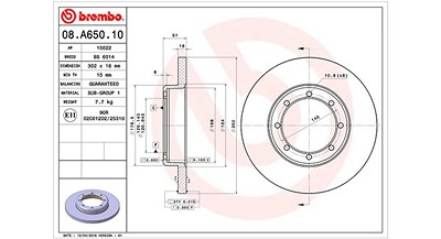 Magneti Marelli Bremsscheibe Hinterachse Voll [Hersteller-Nr. 360406106300] für Nissan, Opel, Renault, Vauxhall von MAGNETI MARELLI