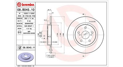 Magneti Marelli Bremsscheibe Hinterachse Voll [Hersteller-Nr. 360406113700] für Toyota von MAGNETI MARELLI