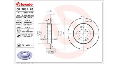 Magneti Marelli Bremsscheibe Hinterachse Voll [Hersteller-Nr. 360406114200] für Hyundai, Kia von MAGNETI MARELLI