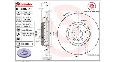 Magneti Marelli Bremsscheibe vorne links [Hersteller-Nr. 360406131104] für BMW von MAGNETI MARELLI