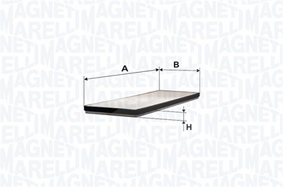 Magneti Marelli Filter, Innenraumluft [Hersteller-Nr. 350203062610] für VW, Audi von MAGNETI MARELLI