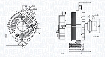 Magneti Marelli Generator [Hersteller-Nr. 063730375010] für Renault von MAGNETI MARELLI