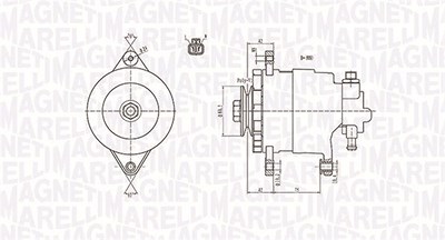 Magneti Marelli Generator [Hersteller-Nr. 063731172010] für Opel von MAGNETI MARELLI