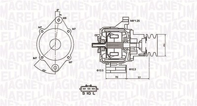 Magneti Marelli Generator [Hersteller-Nr. 063731367010] für Toyota von MAGNETI MARELLI