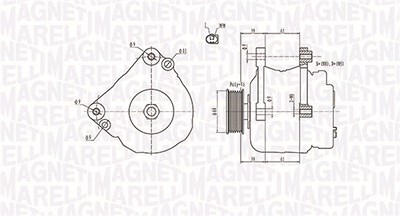 Magneti Marelli Generator [Hersteller-Nr. 063731402010] für VW von MAGNETI MARELLI