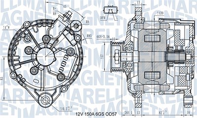 Magneti Marelli Generator [Hersteller-Nr. 063731430110] für Renault von MAGNETI MARELLI