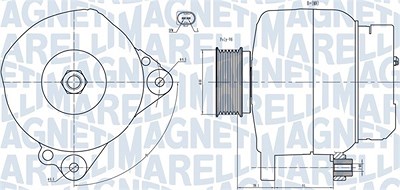 Magneti Marelli Generator [Hersteller-Nr. 063731445010] für Volvo, VW von MAGNETI MARELLI