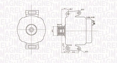 Magneti Marelli Generator [Hersteller-Nr. 063731481010] für Mercedes-Benz von MAGNETI MARELLI