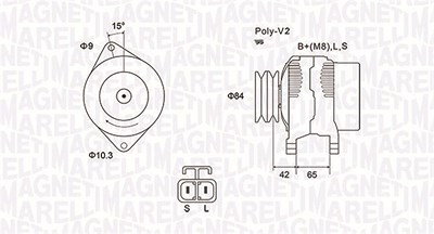 Magneti Marelli Generator [Hersteller-Nr. 063731530010] für Ford, Mazda von MAGNETI MARELLI