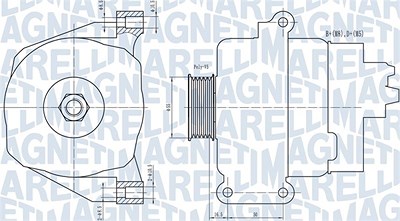 Magneti Marelli Generator [Hersteller-Nr. 063731766010] für Citroën, Fiat, Lancia, Renault von MAGNETI MARELLI