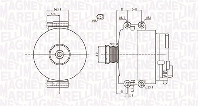 Magneti Marelli Generator [Hersteller-Nr. 063731774010] für BMW von MAGNETI MARELLI