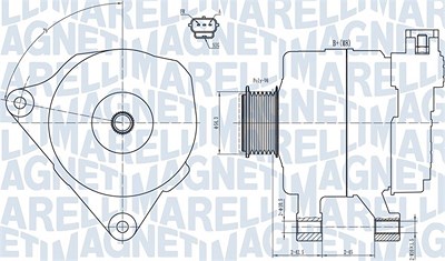 Magneti Marelli Generator [Hersteller-Nr. 063731778010] für Ford, Mazda von MAGNETI MARELLI