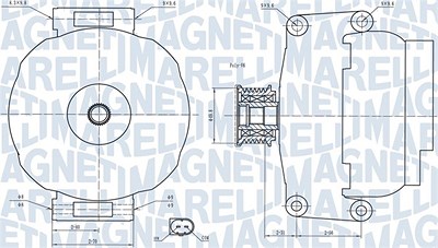 Magneti Marelli Generator [Hersteller-Nr. 063731840010] für Citroën, Mercedes-Benz von MAGNETI MARELLI