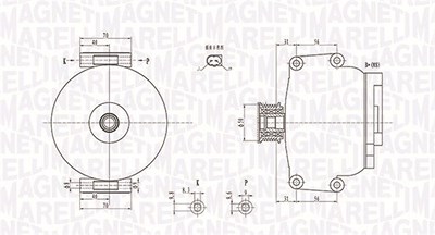 Magneti Marelli Generator [Hersteller-Nr. 063731846010] für Mercedes-Benz von MAGNETI MARELLI