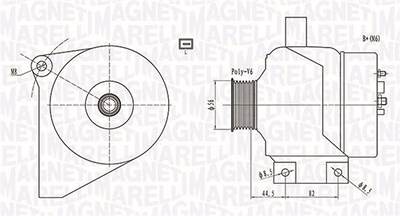 Magneti Marelli Generator [Hersteller-Nr. 063731861010] für Volvo von MAGNETI MARELLI