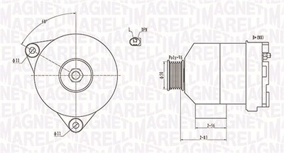 Magneti Marelli Generator [Hersteller-Nr. 063731872010] für Chrysler, Mercedes-Benz von MAGNETI MARELLI