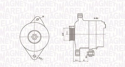 Magneti Marelli Generator [Hersteller-Nr. 063731891010] für Toyota von MAGNETI MARELLI