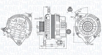 Magneti Marelli Generator [Hersteller-Nr. 063731898010] für Mazda von MAGNETI MARELLI