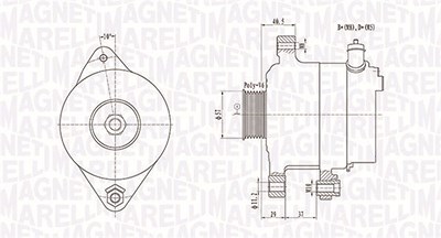 Magneti Marelli Generator [Hersteller-Nr. 063731949010] für Citroën, Peugeot, Toyota von MAGNETI MARELLI