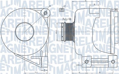 Magneti Marelli Generator [Hersteller-Nr. 063731988010] für Volvo von MAGNETI MARELLI